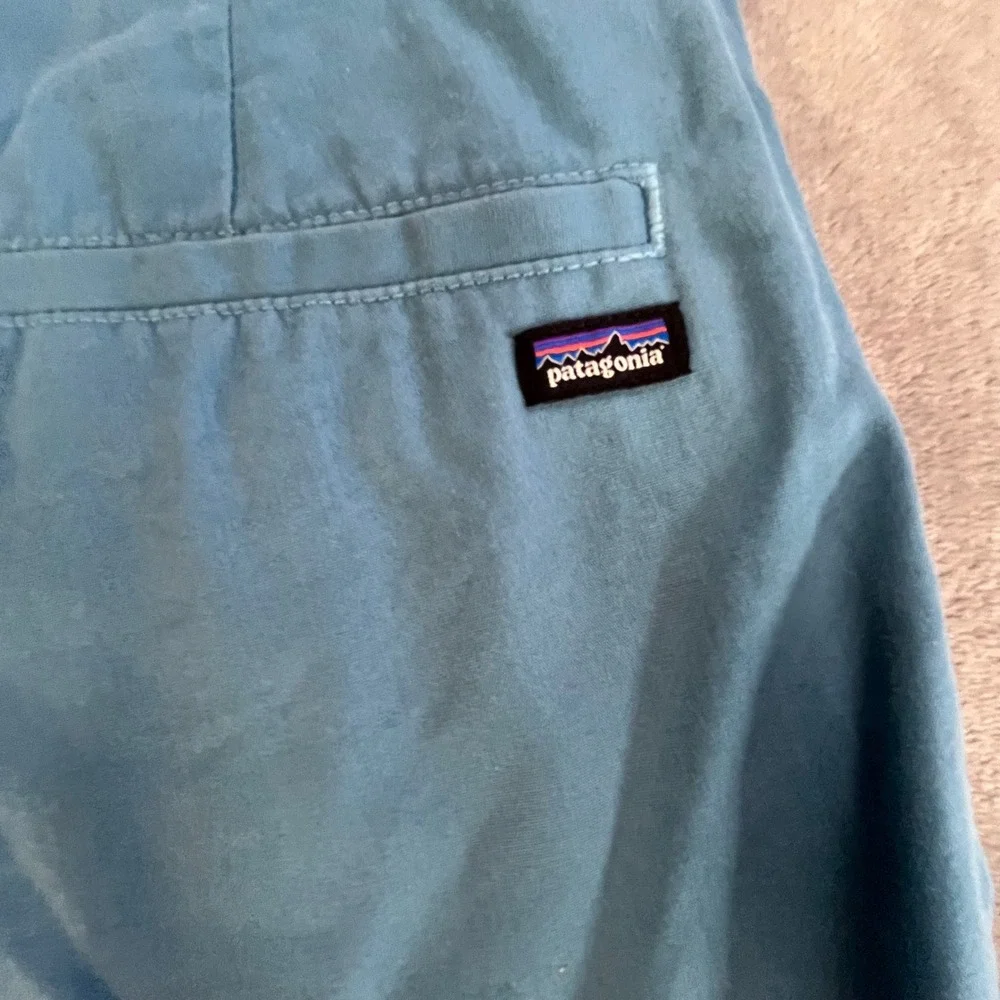 Patagonia Organic Cotton Chino Shorts Mens 30‎ Blue Green Teal Casual Outdoor